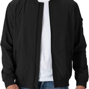 Men's Lightweight Bomber Jacket Causal Fashion Stylish Windbreaker Light Jacket